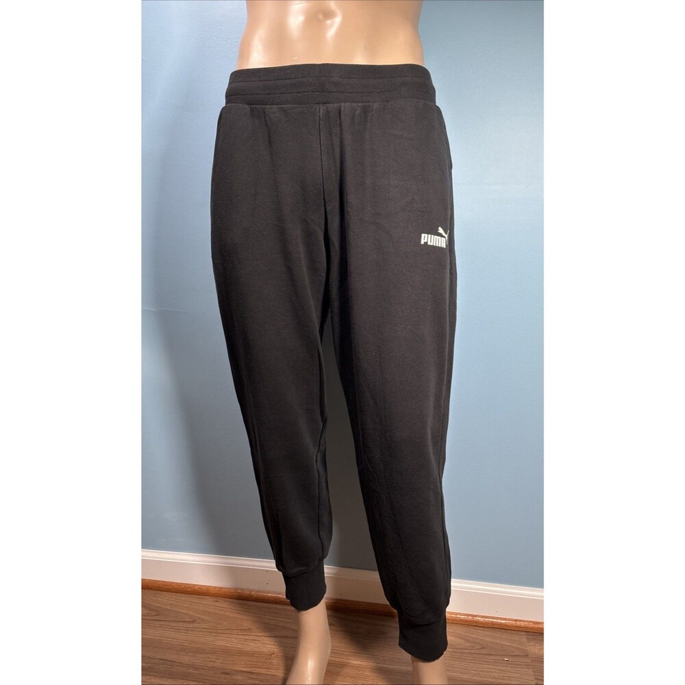 Puma Essential Joggers Sweatpants (Men’s Size L) • Black • Jersey • EUC